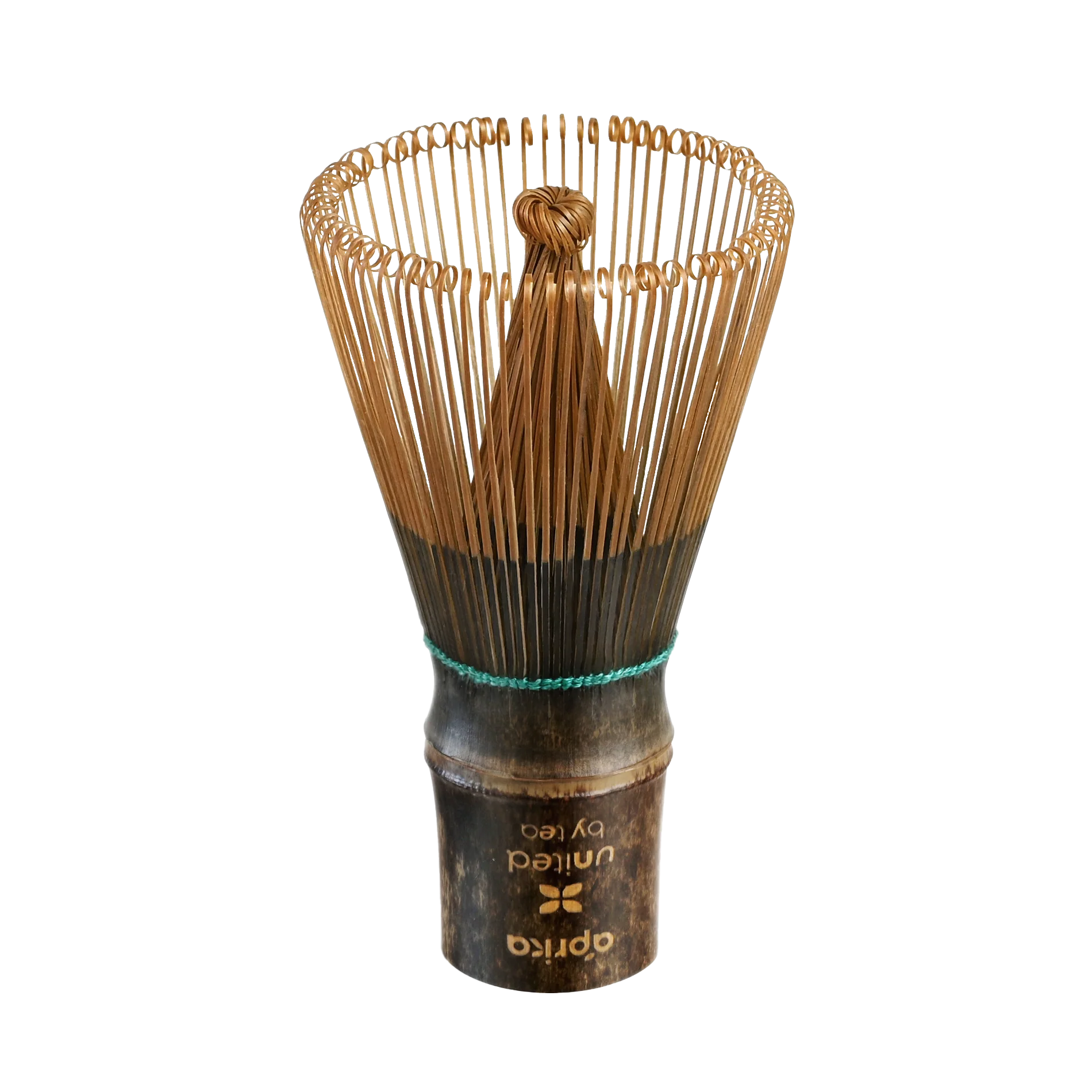 The Dark Matcha Bamboo Whisk (100 Prongs) brings ceremonial matcha tea to life with its exquisite bristles and dark handle. More than a tool, it's an ideal gift for anyone who appreciates the art of tea-making.