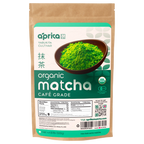 A 500g bag of Organic Japanese Matcha Green Tea Powder made from top-quality Japanese Yabukita leaves, showcasing nutrition details and a lively green matcha image on its packaging.